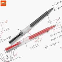 Xiaomi Mijia супер прочный пишущий знак ручка 0,5 мм пуля черная ручка авторучка Плавная швейцарская заправка красная ручка с черными чернилами