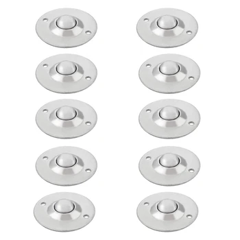 

10Pcs CY-16B 5/8-Inch Bearing Steel Roller Ball Flange Conveyor Transfer Unit