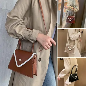 

Retro Women Shoulder Shopping Handbags Classic PU Leather Crossbody Bag