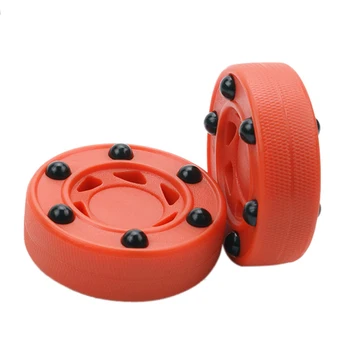 

Durable Accessories Wheels Roller Hockey Puck ABS Round Practice Orange Perfectly Balance Professional High Density Anti Roll