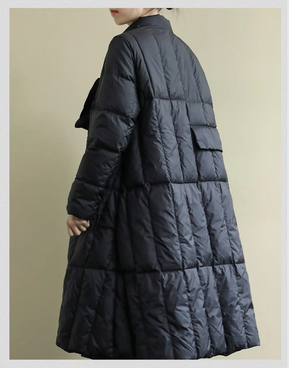 Зимнее модное Брендовое Ретро теплое пуховое пальто на утином пуху, женские длинные толстые теплые пуховые парки в полоску, большие размеры, F633