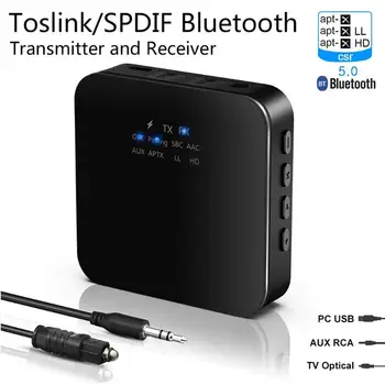 

Bluetooth 5.0 Remote Transmitter Receiver 3.5mm HD High Sound Quality Wireless Audio Adapter Home Theater Essential Spare Parts