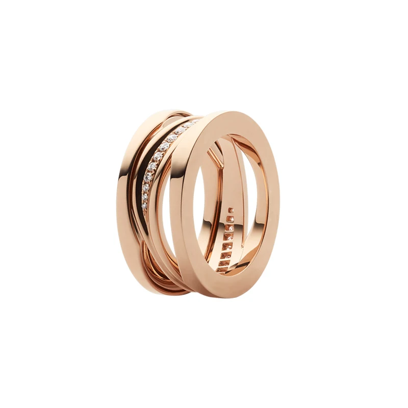 Suri new original fit bulgaria couple ring for women 925 sterling silver ceramic fashion rose gold luxury jewelry wedding gift - Цвет основного камня: style9