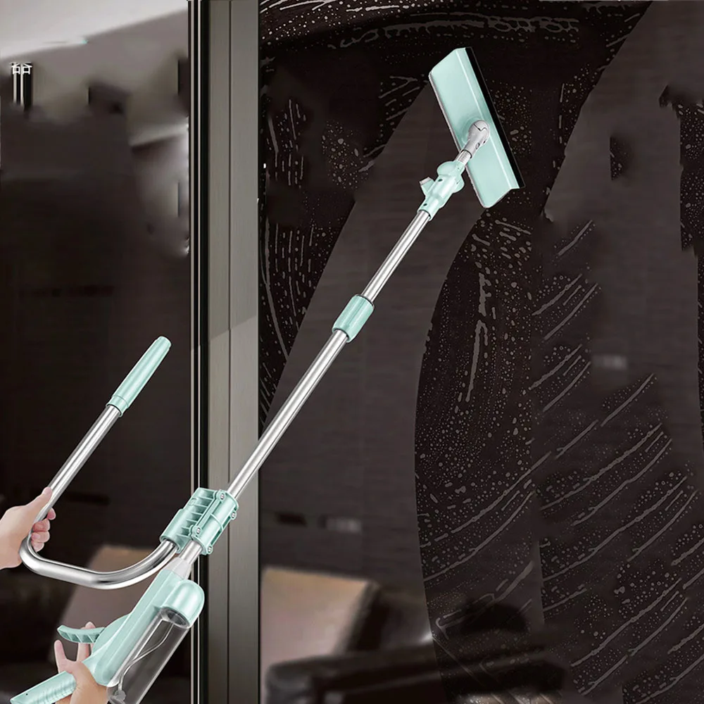 Стеклоочиститель для очистки стекла двухсторонний хлопок для мытья воды спрей чистящий инструмент