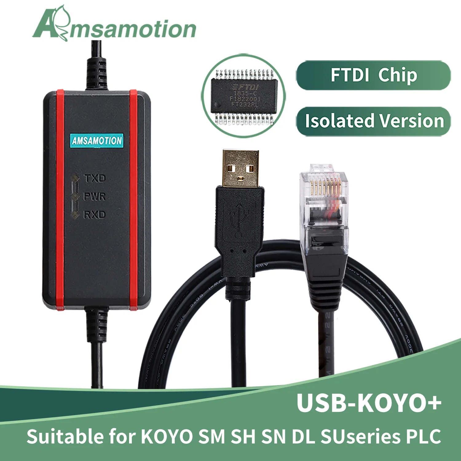Аксессуары для кабеля программирования PLC серии KOYO USB|Электрические провода| |