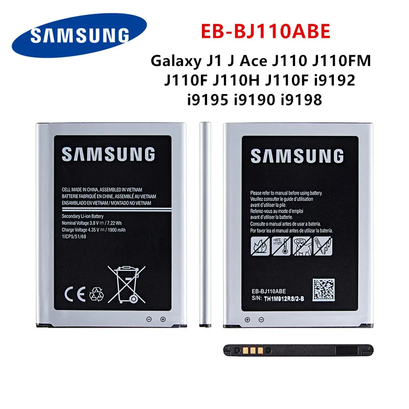 Tanie SAMSUNG oryginalny EB-BJ110ABE 1900mAh bateria do Samsung Galaxy J1 J Ace J110