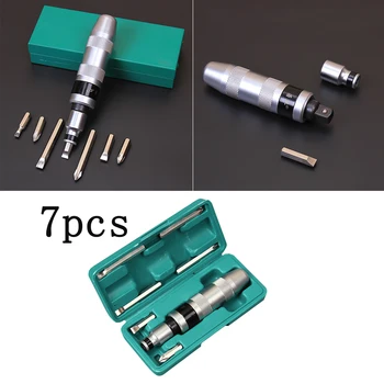 

7pcs Professional Portable Impact Driver Screwdriver For Loosening Frozen Bolts And Stubborn Fasteners With Non-Slip Handle Tool