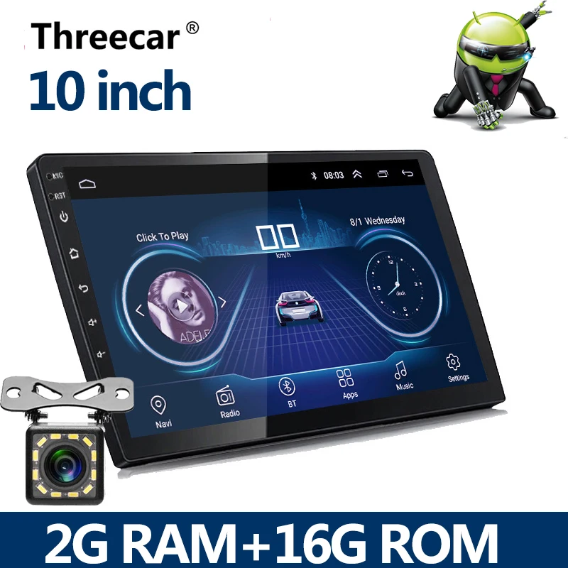 10 inch with 12 led 2G RAM 2 din автомагнитола 2Din Android Автомагнитола мультимедийный плеер Авто Аудио 9/10 дюймов GPS навигация WIFI Bluetooth MP5 стерео - Цвет: 10 inch with 12 led