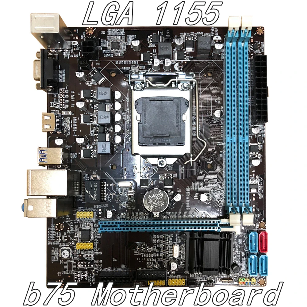 

Motherboard LGA 1155 SATA 3.0 USB 3.0 16G DDR3 Memory for Intel B75 Motherboard LGA1155 Desktop Mainboard Supports I3 I5 I7 Xeon