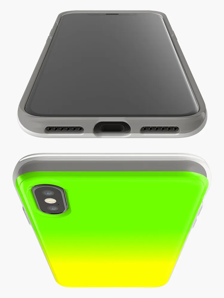 Неоновый зеленый и желтый прозрачный чехол для iphone X XSMAX XR 11 Pro Max чехол для iphone 6 6s 5 5S 7plus 8plus iphone 7 8 чехол