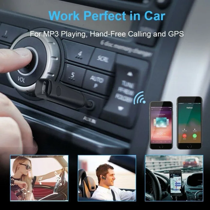 Bluetooth 5,0 стерео аудио адаптер беспроводной приемник Hands-free автомобильный телефон BT4849 FKU66
