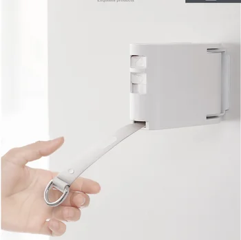 

Invisible clothesline indoor non-perforated balcony telescopic drying rack clothesline drying quilt clothes WY32515