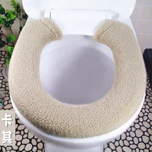Универсальный теплый коврик для унитаза с кнопкой, плюшевый чехол для сиденья унитаза, круглая крышка для унитаза zuo bian qi dian, универсальный чехол для унитаза