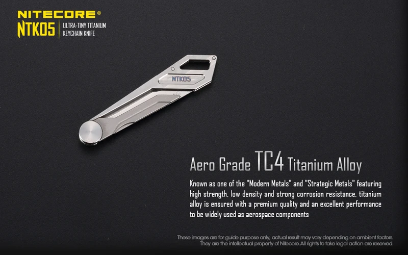 Nitecore NTK05 Titanium Keychain Knife (8)
