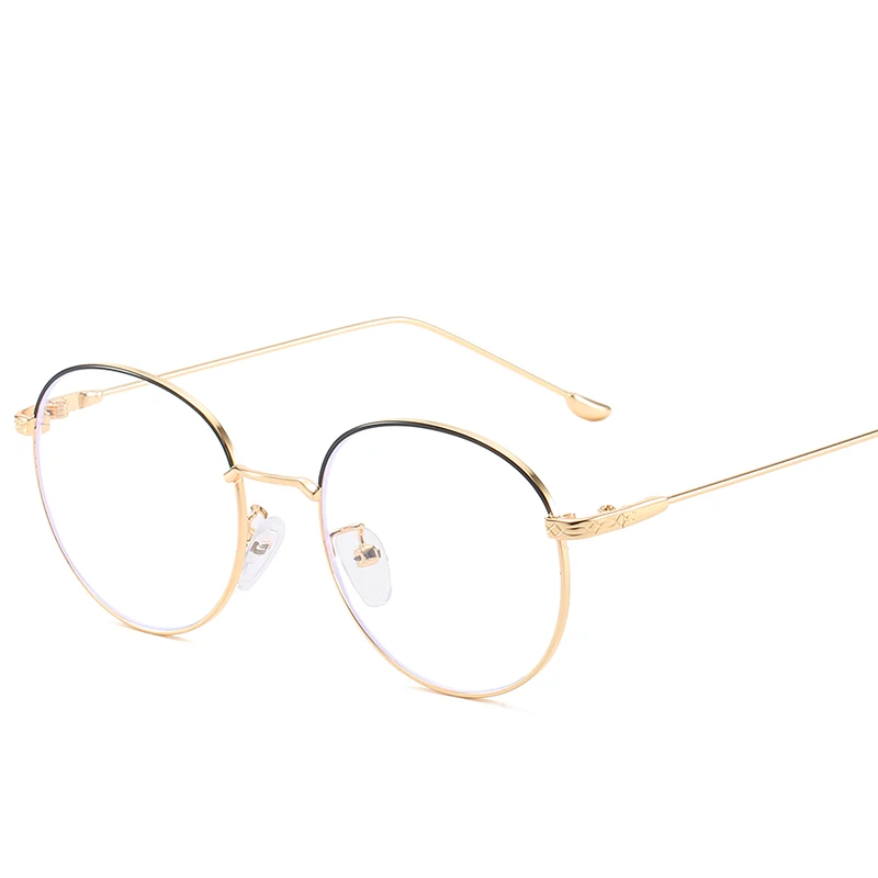 Новые модные компьютерные очки анти-голубые световые очки антибликовые очки оправа женские круглые прозрачные линзы Oculos De Grau