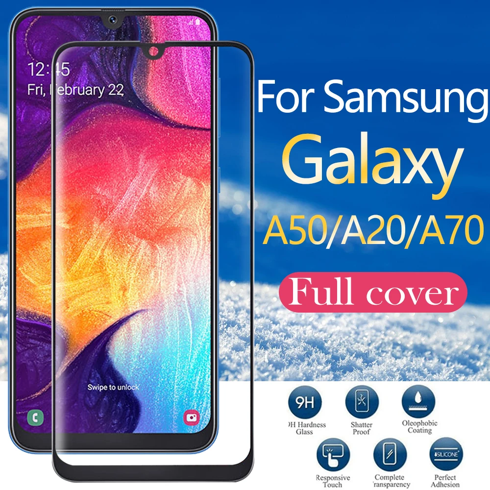 Защитное стекло для Samsung Galaxy A50 защитная пленка A20 A70 A 50 20 70 закаленное 50a 70a 9h |