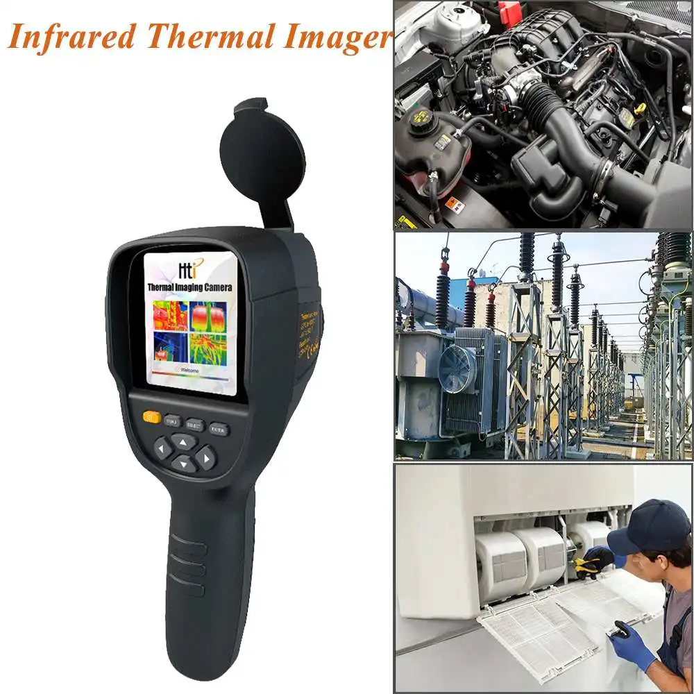 Профессиональный HT-19 3,2 дюймов ручной инфракрасный температурный ИК цифровой тепловизор детектор камеры для медицинских/электронных