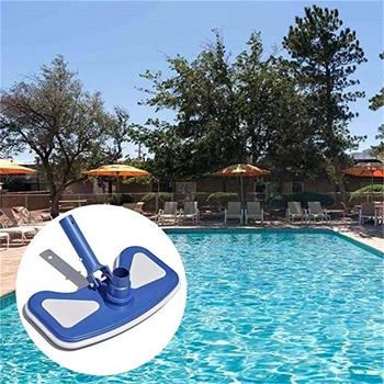 

New 14" Weighted Butterfly Pool Vacuum Head Swimming Pool Cleaning Removes With Swivel Hose Connection And EZ Clip