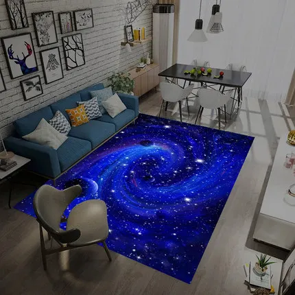 P Cosmic Star ковер прямоугольной формы творческий дом Гостиная Спальня нескользящий коврик для пола - Цвет: P