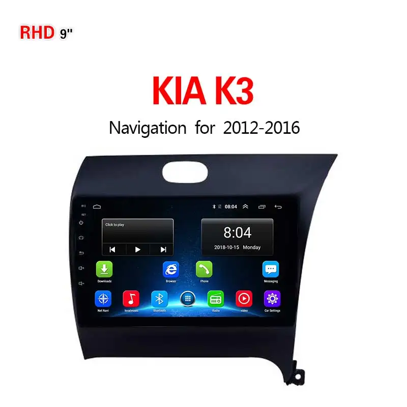 Lionet gps-навигация для автомобиля KIA K3 2012- 9 дюймов RK1025X - Размер экрана, дюймов: 4G2G32G