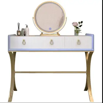 

Dressing table bedroom small unit make-up table storage cabinet integrated modern simple net red dressing table