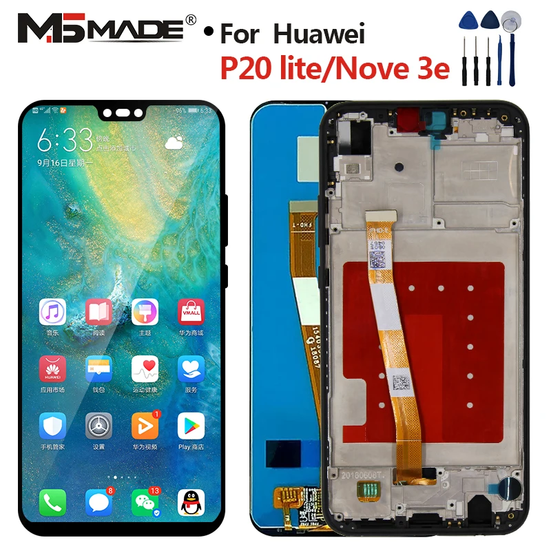 

Screen For HUAWEI P20 Lite LCD Display Screen For HUAWEI P20 Lite Screen ANE-LX1 ANE-LX3 Display Nova 3e LCD Assembly Parts