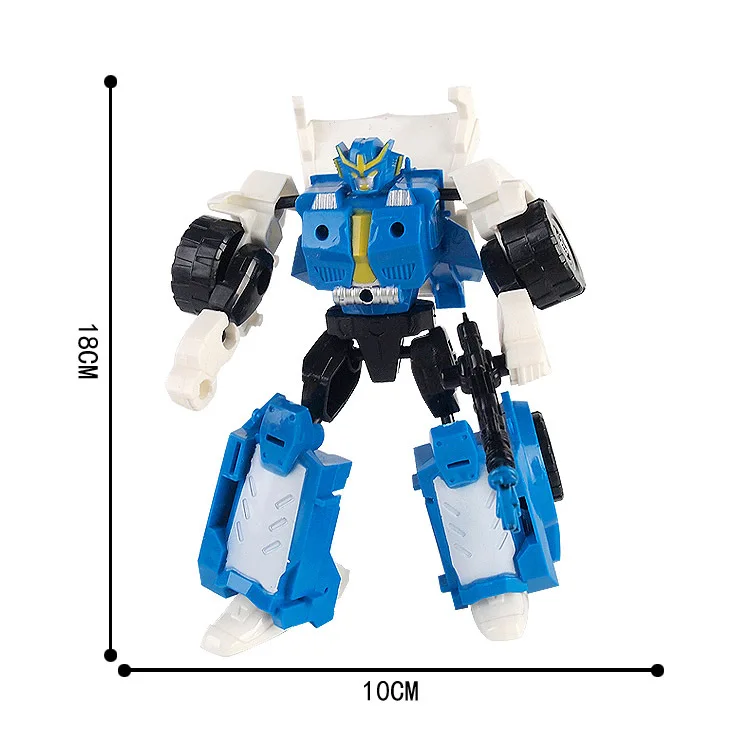 

New Products Deformation Robot Cops Children'S Educational Anime Toy Transformation Car Robot Models