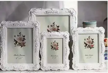 

5"6"7"8"10" European Antique Resin Rose Photo Frame Standing Home Wedding Decoration Gift Picture Painting Desktop