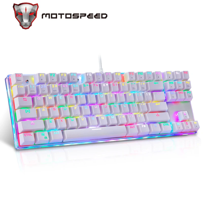 Motospeed K87S Wired Mechanical Gaming Keyboard RGB Backlight for Computer Gaming Desktop