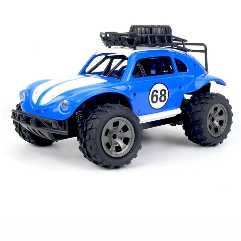 2,4G RC автомобиль скалолазание грузовик Bigfoot rc автомобиль с дистанционным управлением внедорожная модель автомобиля рождественский подарок - Цвет: Синий