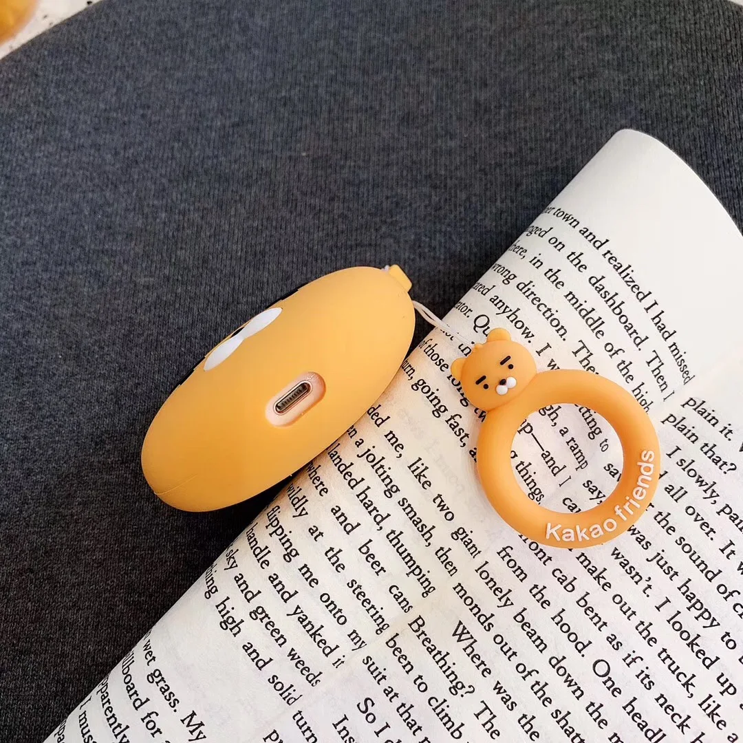 3D панда стаканы детские маленькие желтые мужские беспроводные Bluetooth гарнитура силиконовый чехол для Airpods Earphne защитные противоударные чехлы
