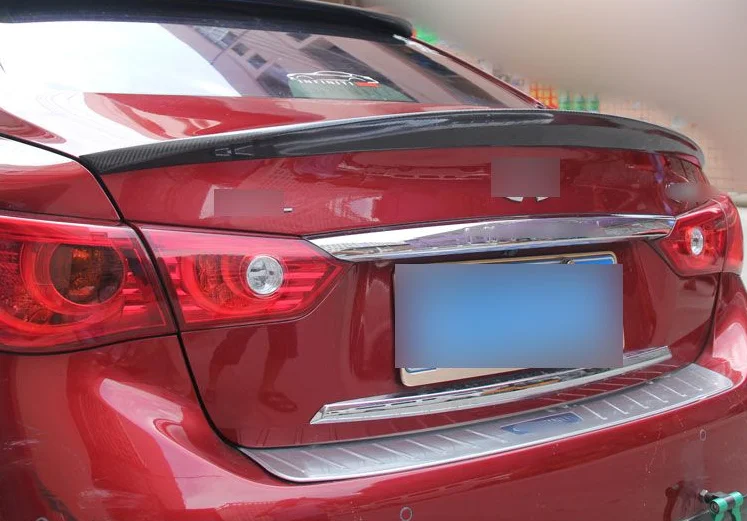 

for Infiniti Q50 Q50S spoiler lip wing carbon fibre rear trunk wing 2014 2015 2016 2017 2018 2019