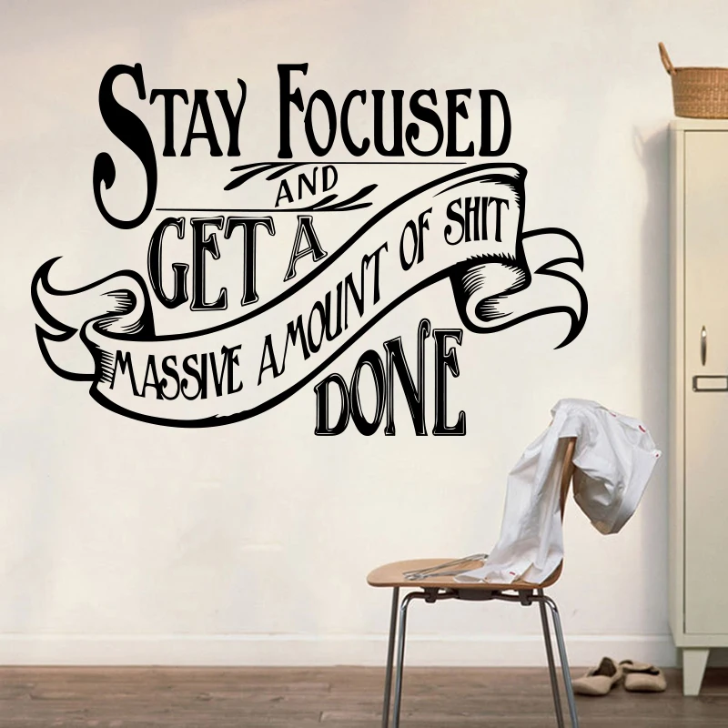 Vinyl Wall Art Decal 8 x 25 White Trendy Motivational Optimism Quote Sticker for Home Bedroom Work Office Living Room School Classroom Decor Start Somewhere