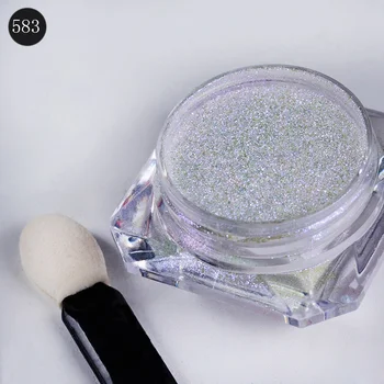 

Fashion Nail Art Pigment Shinning Chameleon Mirror Nails Glitter Powder Chrome Pigment Glitters MH88