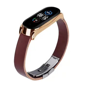 

Bracelet Strap Smart Accessories Vintage Faux Leather Bracelet Strap with Butterfly Buckle for Xiaomi 5/5 NFC Faux Leather