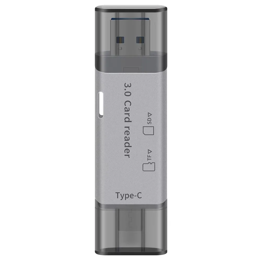 UTHAI SF188 usb3.0 유형 c 카드 판독기 sd/tf 카드 두 배 다기능 2에서 1 카드 판독기
