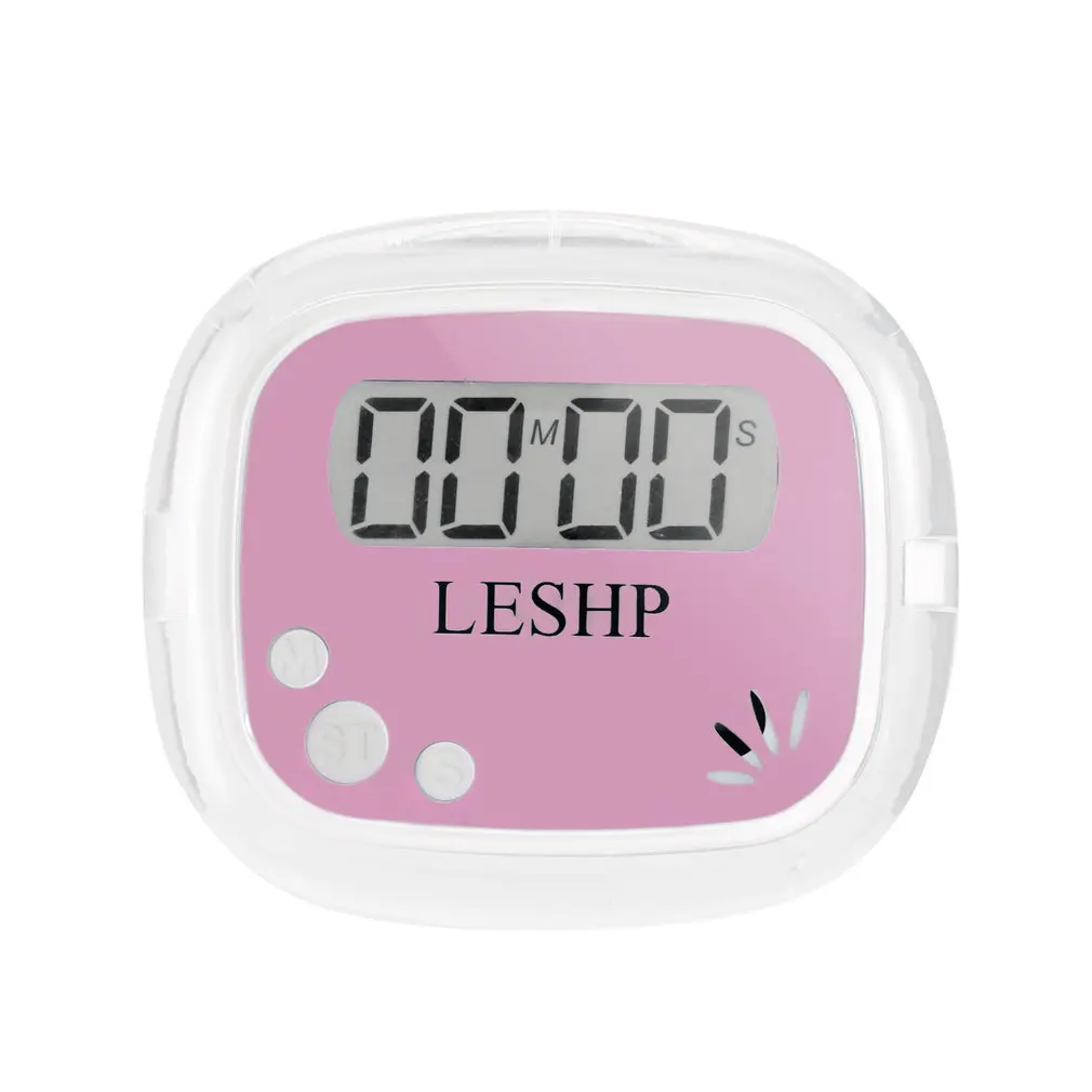 LESHP Portable Mini ABS LCD 4 Digits Display Digital Magnetic Back Kitchen Timer Countdown Timer With Timer Memory Recall