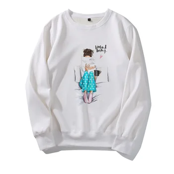 

YEMUSEED Women Sweatshirt Casual Printing O-Neck Sweatshirt Full Tops FH036