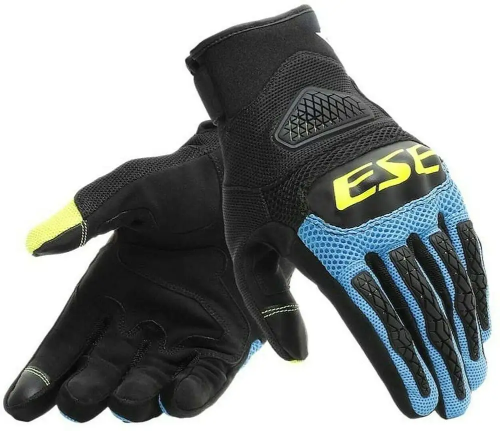 Dain Broa мотоциклетные перчатки гоночные дышащие летние перчатки для вождения мотоцикла Оригинальные перчатки с сенсорным экраном - Цвет: Синий