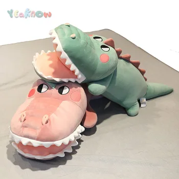

Yeaknow 70cm 90cm 110cm Crocodile Stuffed Toys Green Purple Animal Soft Plush Dolls for Children Birthday Gifts