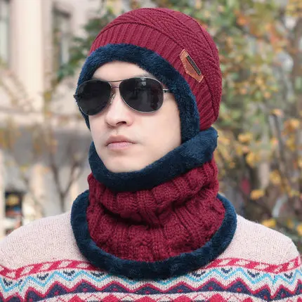 

Hat Men Winter Korean-style Fashion Wool Cap Winter Triangular Standard Set of Head Cap Earmuff Toque Youth South Korea Men's