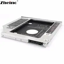 Zheino 9,5 мм Caddy алюминиевый сплав ноутбук 2-ой HDD SATA адаптер отсек для CD/DVD-ROM Оптический жесткий диск