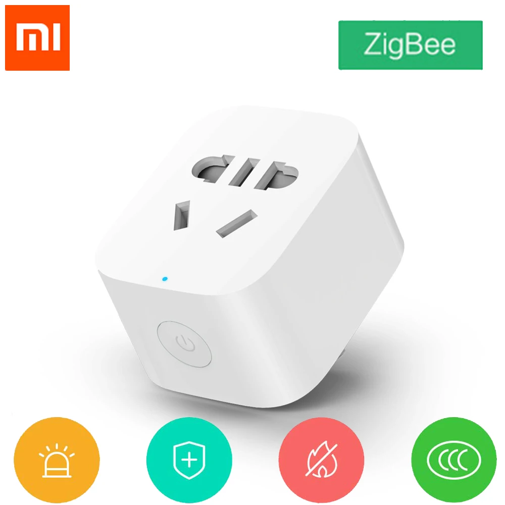 Умная розетка Xiaomi Mi разъем ZigBee работает от приложения Mihome APP функция WiFi|Умные
