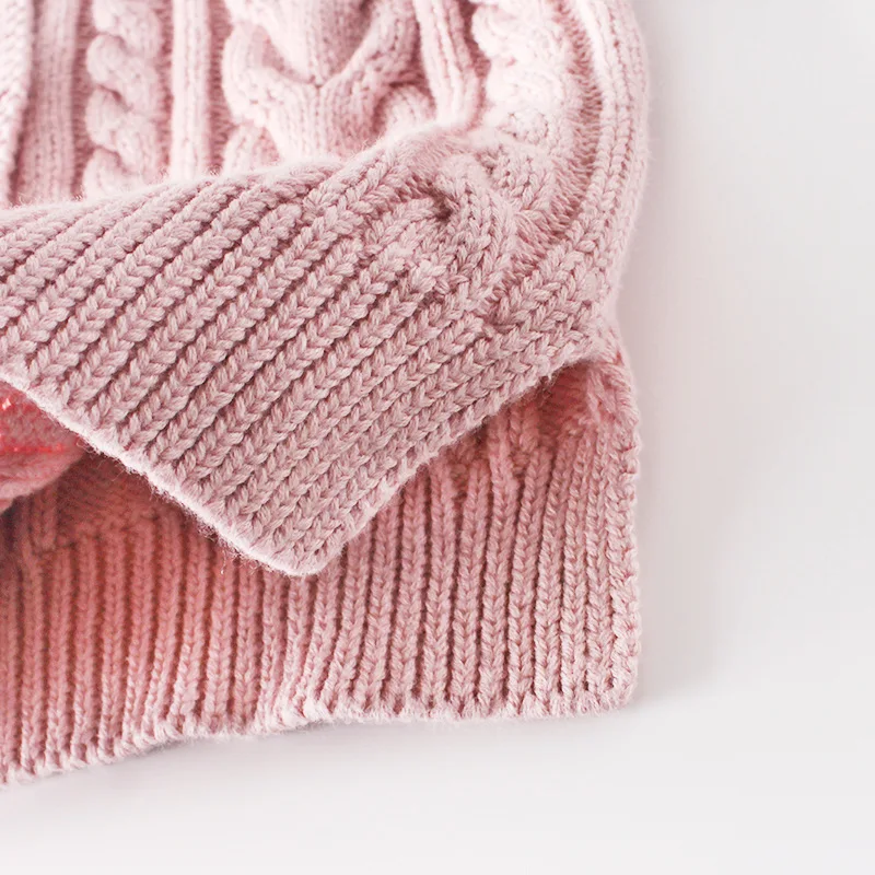 0-3Yrs Spring Baby Girls Knitted Clothes Coat Warm Autumn Boys Girls Solid Cardigan Sweater Baby Clothes
