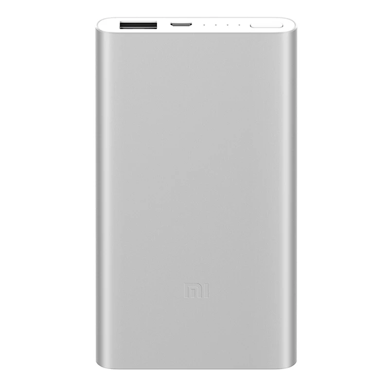 Xiaomi, внешний аккумулятор, 5000 мА/ч, быстрая зарядка, внешний аккумулятор, 5000 мА/ч, портативное зарядное устройство для iPhone 11 Pro Max - Цвет: Серебристый