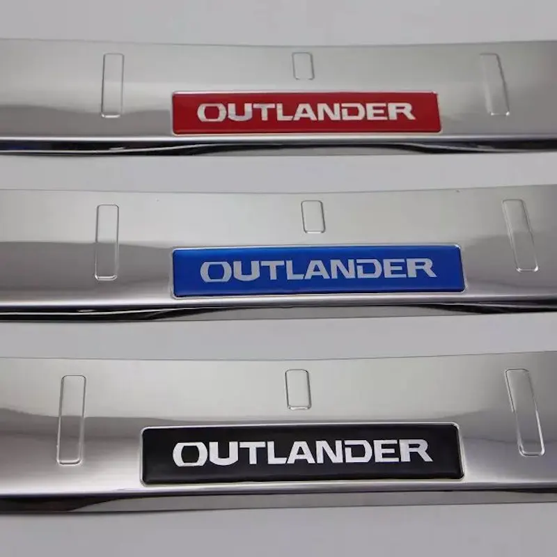Защитная накладка на задний бампер для Mitsubishi Outlander 2016 2020 Накладка порог