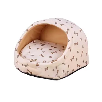 

Soft Warm Dog Bed House Cat Bed Small Dog Kennel Detachable Puppy Cushion Pet Dog Nest Beds Winter Teddy Chihuahua Pomeranian