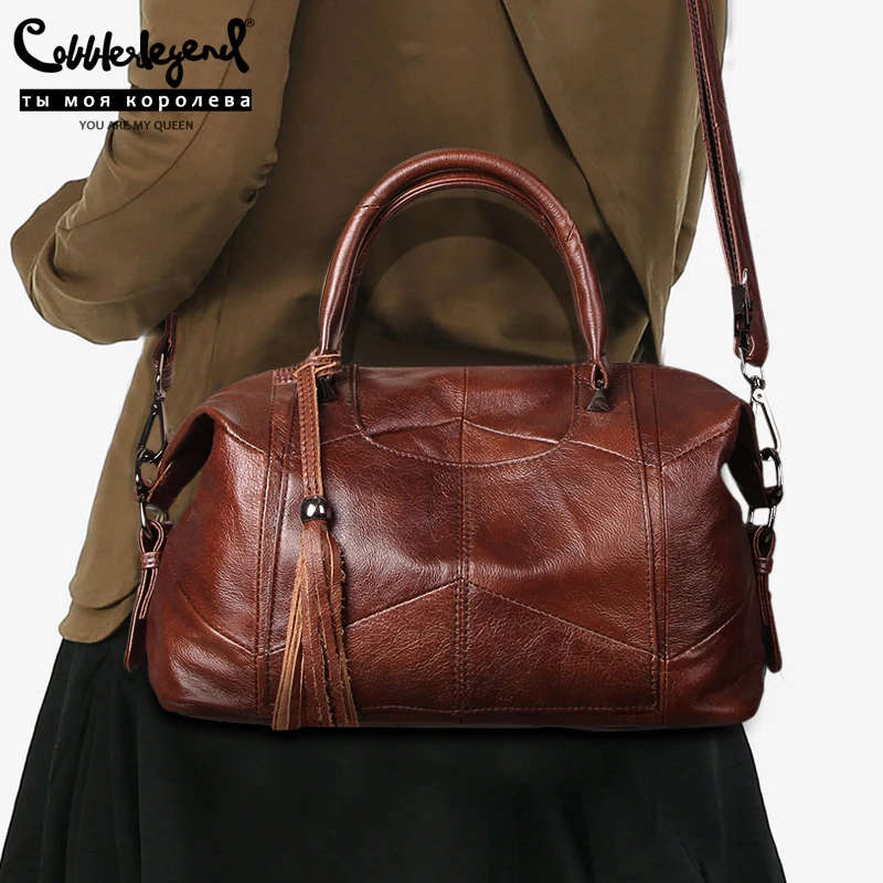 

Cobbler Legend Genuine Leather Women Bag 2019 Vintage Shoulder Crossbody Bag Female Handbags Soft Tote Bags for Women Purse
