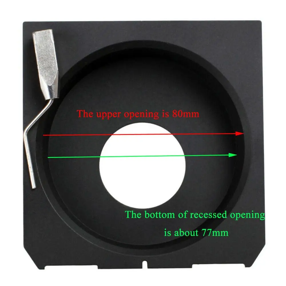 Placa para Linhof Recessed Lente Technika Tachihara Wista Ébano 4x5 Câmera 17mm - Image 4