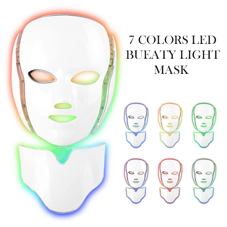 

Beauty Photon LED Facial Mask Anti Wrinkle Acne Removal Skin Micro Electric Skin Tender Face Neck Care Facial Beauty Machine
